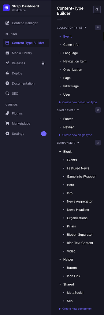 Content manager not in sync with db and type builder - Strapi Admin ...
