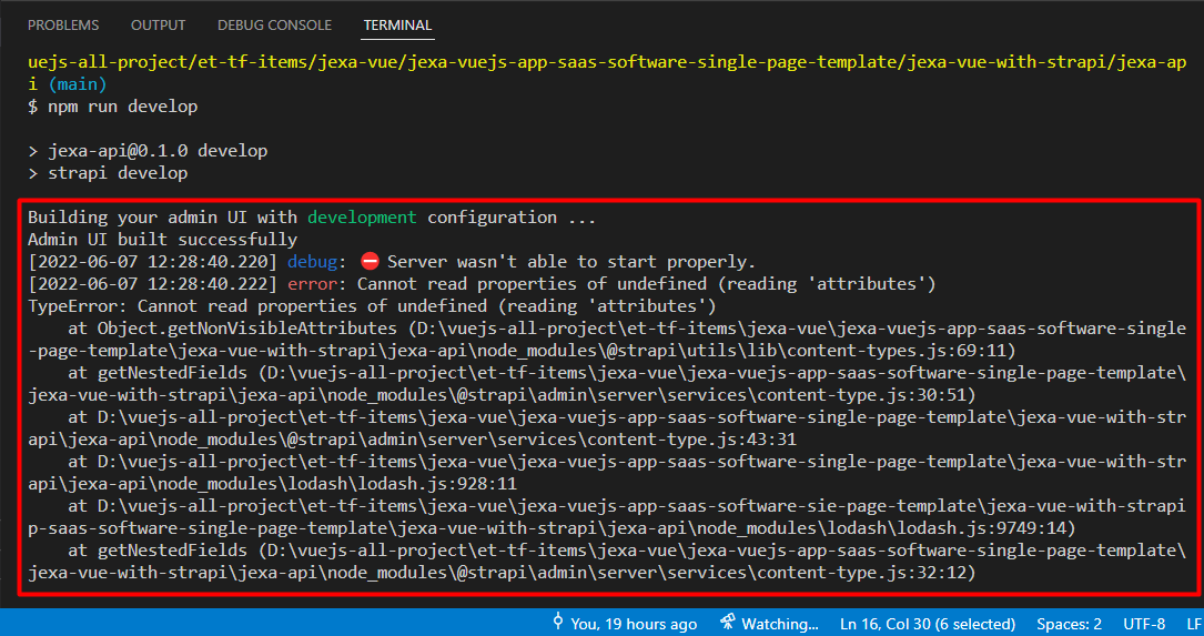 Error: Cannot Read Properties Of Undefined (Reading 'Attributes')  Typeerror: Cannot Read Properties Of Undefined (Reading 'Attributes')  Strapi 4 - Strapi Backend - Strapi Community Forum